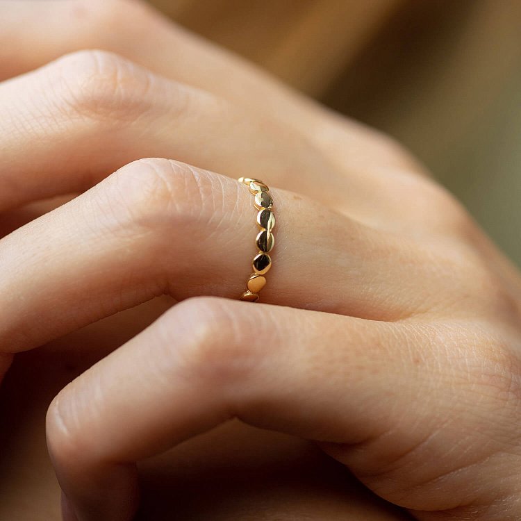 Каблучка "Клер" у жовтому золоті к07447 від ювелірного магазину Онікс - 1