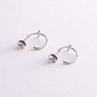 Срібні сережки - пусети "Хрестики" 123249 от ювелирного магазина Оникс - 4