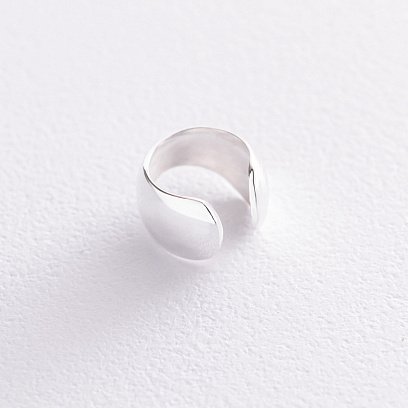 Серебряная серьга-каффа 122890 №4