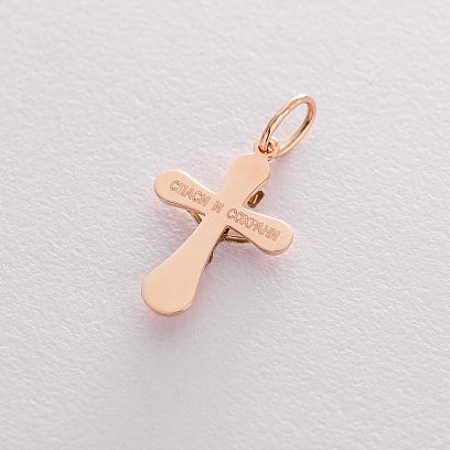 Золотий хрест "Розп'яття" п01985 №2