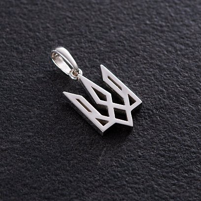 Підвіска "Герб України - Тризуб" у сріблі 133151 №5