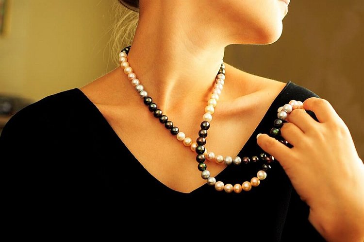 Кольє з культивованих морських перлів бус80 від ювелірного магазину Онікс - 4