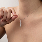 Крестик в белом золоте с бриллиантами пб0370lg от ювелирного магазина Оникс - 4