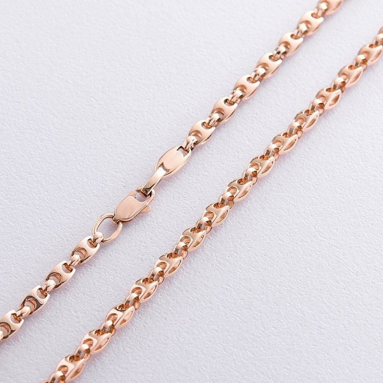 Фантазийная цепочка в красном золоте ц00405 от ювелирного магазина Оникс