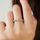 Серебряное кольцо "Шарики" 112533 от ювелирного магазина Оникс - 3