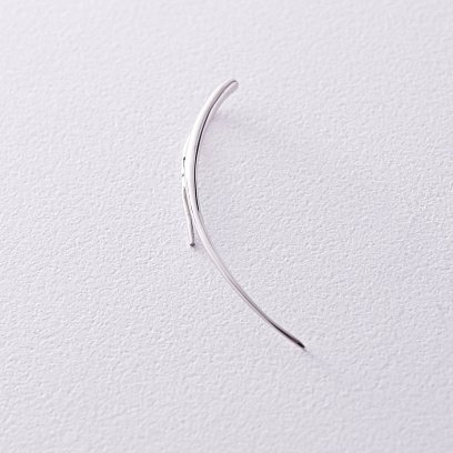 Серебряная моносерьга - клаймбер (на левое ушко) 912-00928л №4