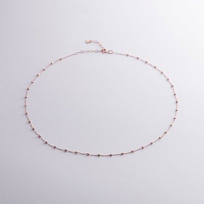 Колье "Шарики" в красном золоте кол02347