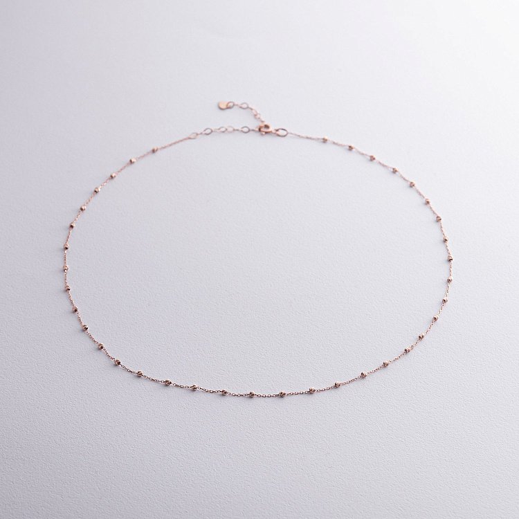 Колье "Шарики" в красном золоте кол02347 от ювелирного магазина Оникс