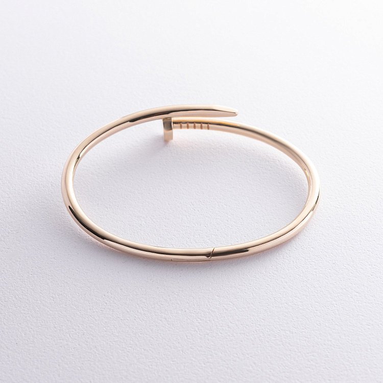 Браслет "Гвоздь" в желтом золоте б05316 от ювелирного магазина Оникс - 4