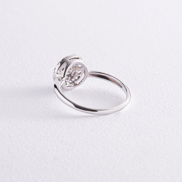 Кольцо в белом золоте с бриллиантами к236 от ювелирного магазина Оникс - 4