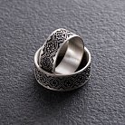 Серебряное обручальное кольцо "Вышиванка" 1114обр от ювелирного магазина Оникс - 4