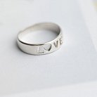 Срібний перстень "Love" 111718 от ювелирного магазина Оникс
