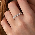 Золотое кольцо с дорожкой камней (бриллианты) кб0093cha от ювелирного магазина Оникс - 1