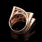 Эксклюзивное золотое кольцо с фианитами к03907 от ювелирного магазина Оникс - 2