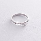 Помолвочное золотое кольцо с бриллиантами кб03045 от ювелирного магазина Оникс - 2