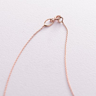 Золотое колье с крестиком (фианиты) кол02109 №5