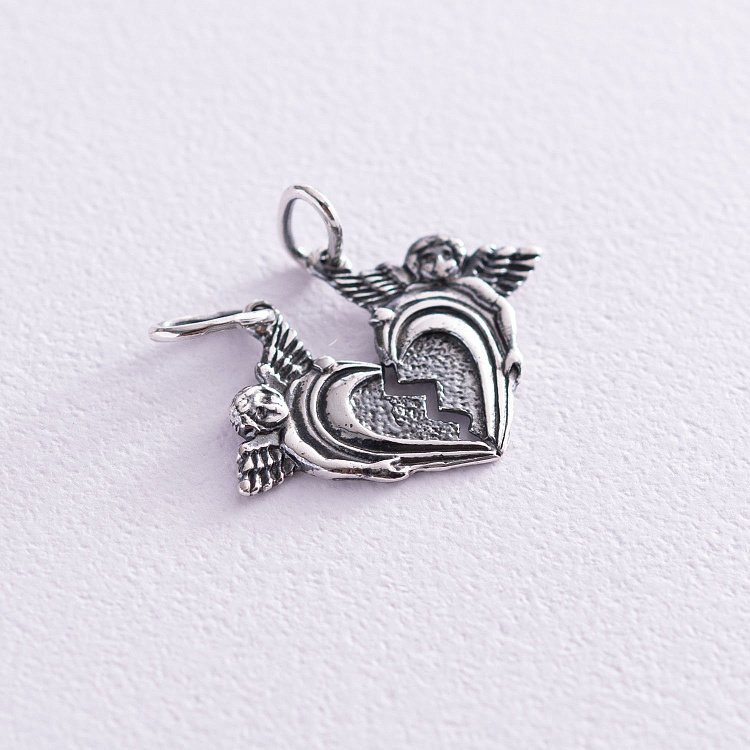 Підвіска "Дві половинки серця" (янголята) 13872 від ювелірного магазину Онікс - 5