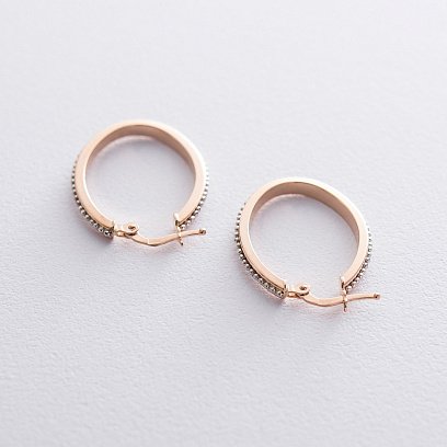 Золотые серьги Элегантность с06506 №3