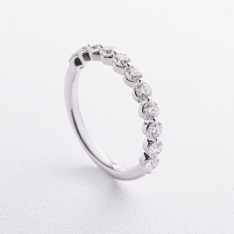 Золота каблучка з доріжкою діамантів кб0686ri від ювелірного магазину Онікс