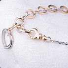 Золотой браслет из белого и желтого золота б01550 от ювелирного магазина Оникс - 2