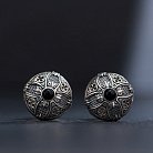 Серебряные запонки "Gothic classic" zaponki1 от ювелирного магазина Оникс