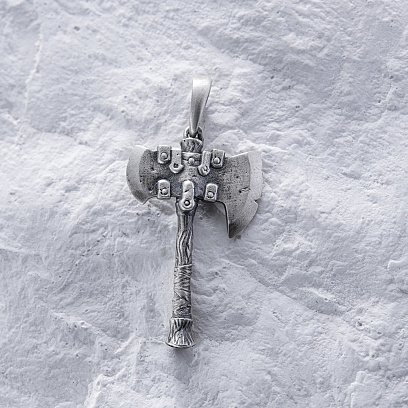 Срібний кулон "Сокира вікінга" 7041 №8