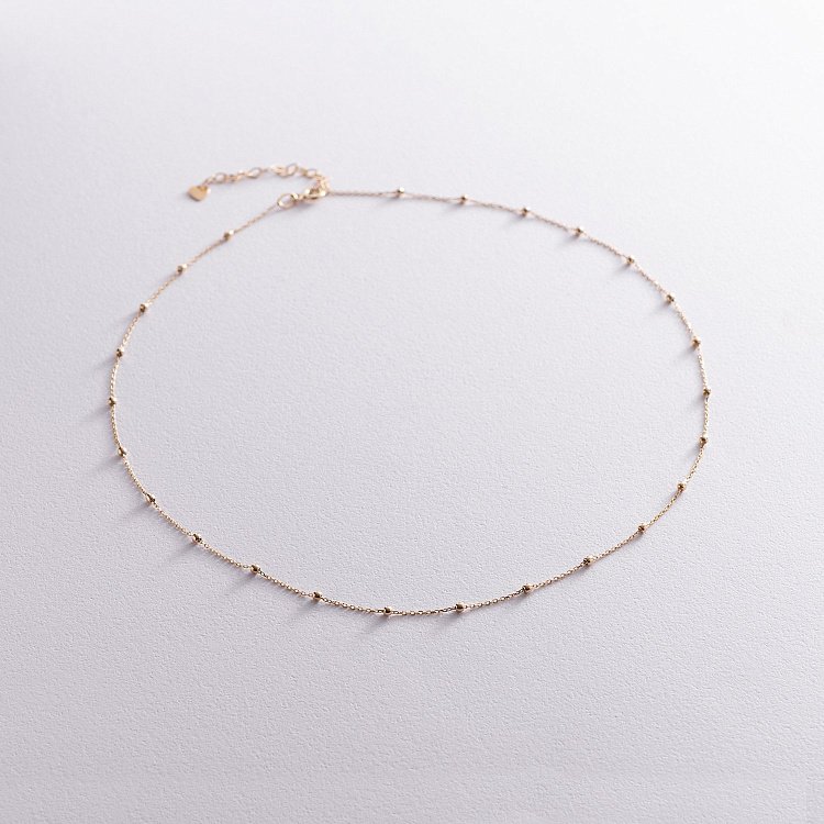 Кольє "Кульки" в жовтому золоті кол02030 від ювелірного магазину Онікс