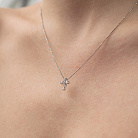 Хрестик у білому золоті з діамантами пб0369lg от ювелирного магазина Оникс - 3