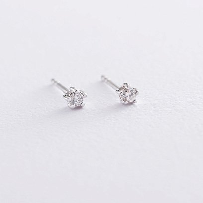 Золоті сережки-пусети (діамант) сб0221ri