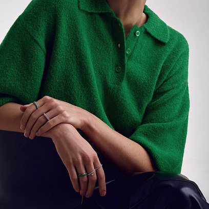 Золотое кольцо с бриллиантами кб0562cha №7