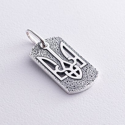 Серебряный жетон "Герб Украины - Тризуб" 133127