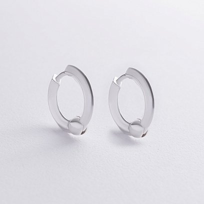 Срібні сережки - кільця "Alessia" 123398 №5