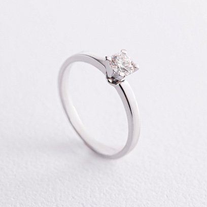 Заручальна золота каблучка з діамантом 219751121