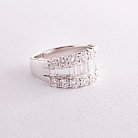 Кольцо в белом золоте с бриллианты кб0376nl от ювелирного магазина Оникс - 3