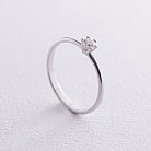 Помолвочное золотое кольцо с бриллиантом 227881121 от ювелирного магазина Оникс
