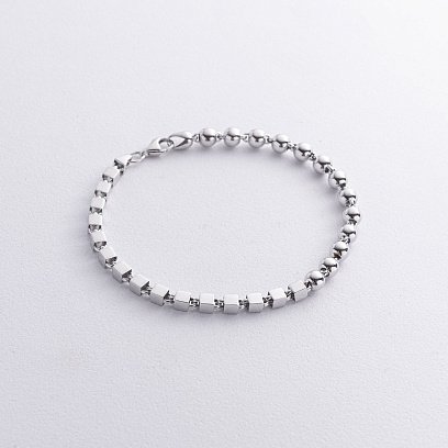 Золотий браслет "Кубики - кульки" б05435