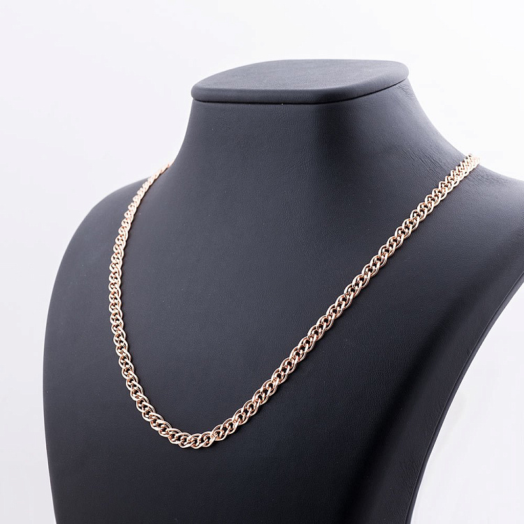 Ланцюжок із золота плетіння Нонна (5 мм) ц00051-5 - 1 Ланцюжок із золота плетіння Нонна (5 мм) ц00051-5 від ювелірного магазину Онікс - 1