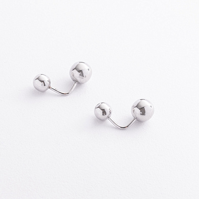 Серебряные серьги "Шарики" 902-01634