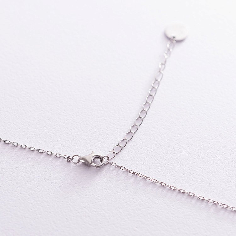 Срібне кольє "Хрестики" (9 шт) 181034 від ювелірного магазину Онікс - 3