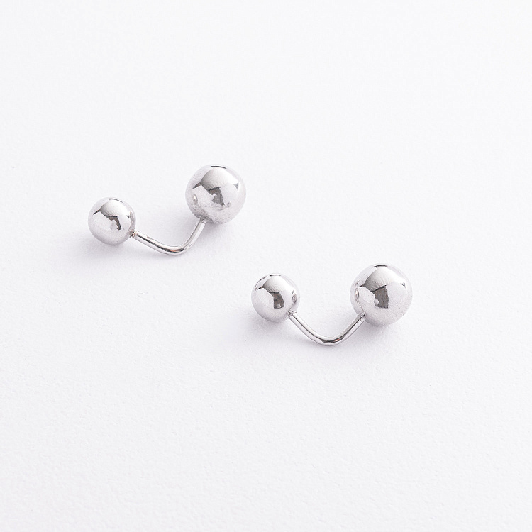 Серебряные серьги "Шарики" 902-01634 от ювелирного магазина Оникс