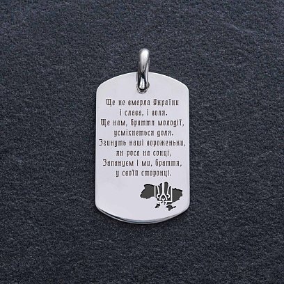 Серебряный жетон "Ще не вмерла України і слава, і воля" (большой) 133350-9