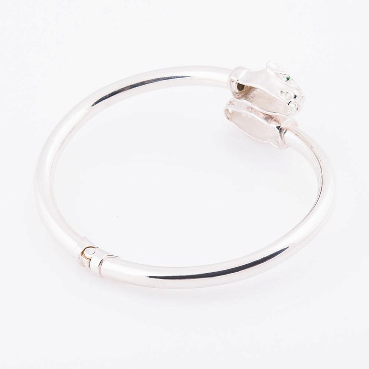 Серебряный браслет с Пантерами 141169 от ювелирного магазина Оникс - 2