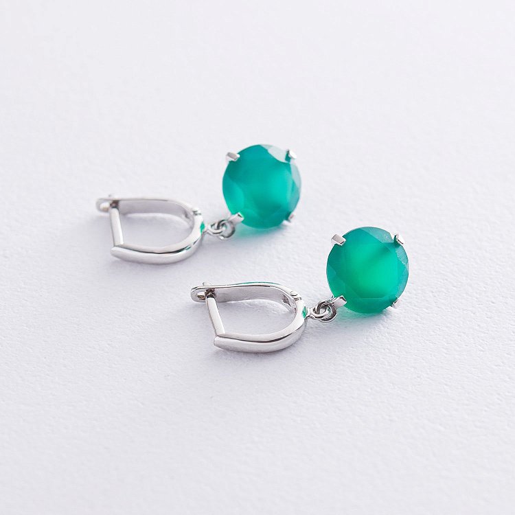 Золоті сережки "Захоплення" (онікс) с05288 від ювелірного магазину Онікс - 3