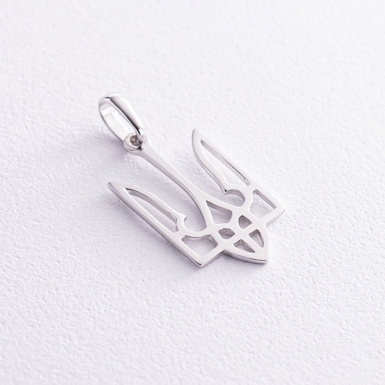 Золотая подвеска "Герб Украины - Тризуб" п03689 от ювелирного магазина Оникс