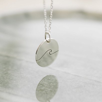 Срібний кулон "Морська хвиля" 132724вол №4