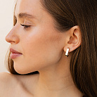 Золоті сережки "Grace" с09634 от ювелирного магазина Оникс - 1