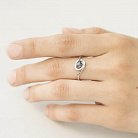 Золотий перстень (сапфір, діамант) кб0040 от ювелирного магазина Оникс - 3