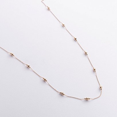 Колье "Шарики" в желтом золоте кол02579 №5