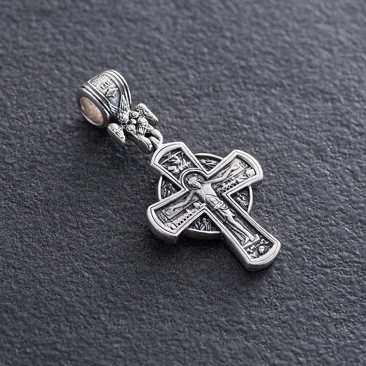 Православний хрест "Розп'яття. Різдво Христове" 131625 від ювелірного магазину Онікс - 1