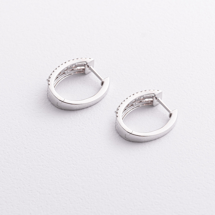 Золоті сережки з діамантами сб0674ca від ювелірного магазину Онікс - 1